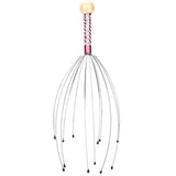 Masajeador de cabeza pulpo de acero inoxidable antiestrés