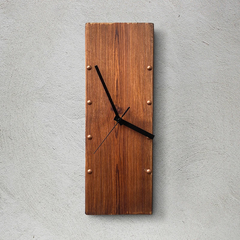 Reloj de pared digital vintage de madera para hogar