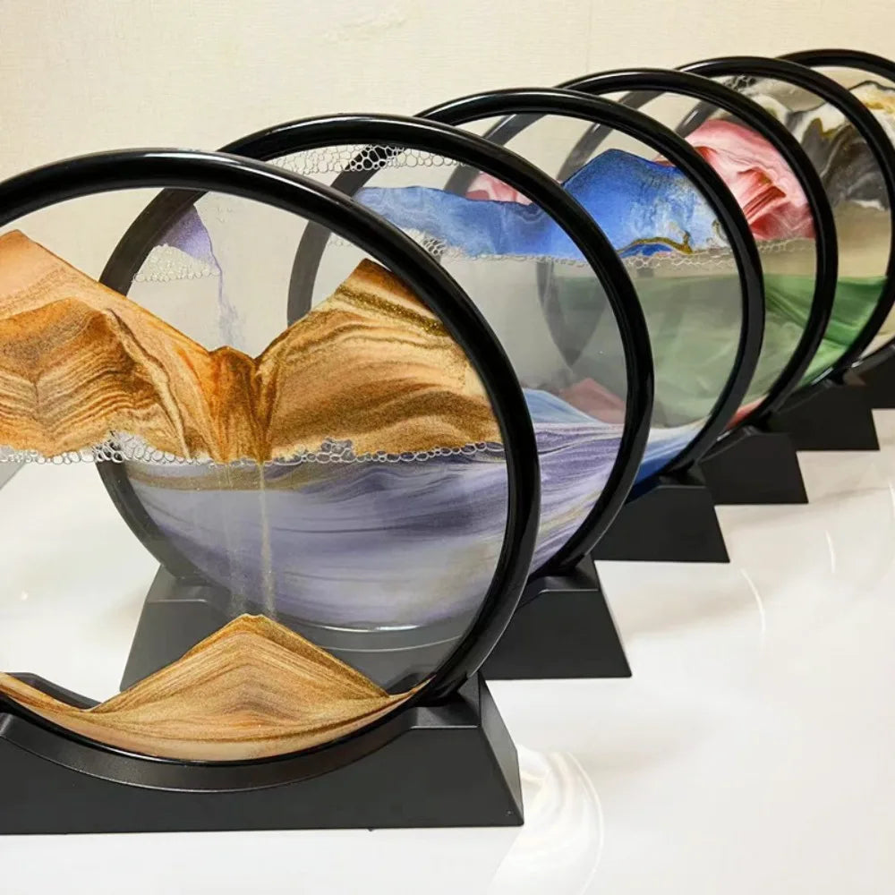 Pintura de arena movediza redonda